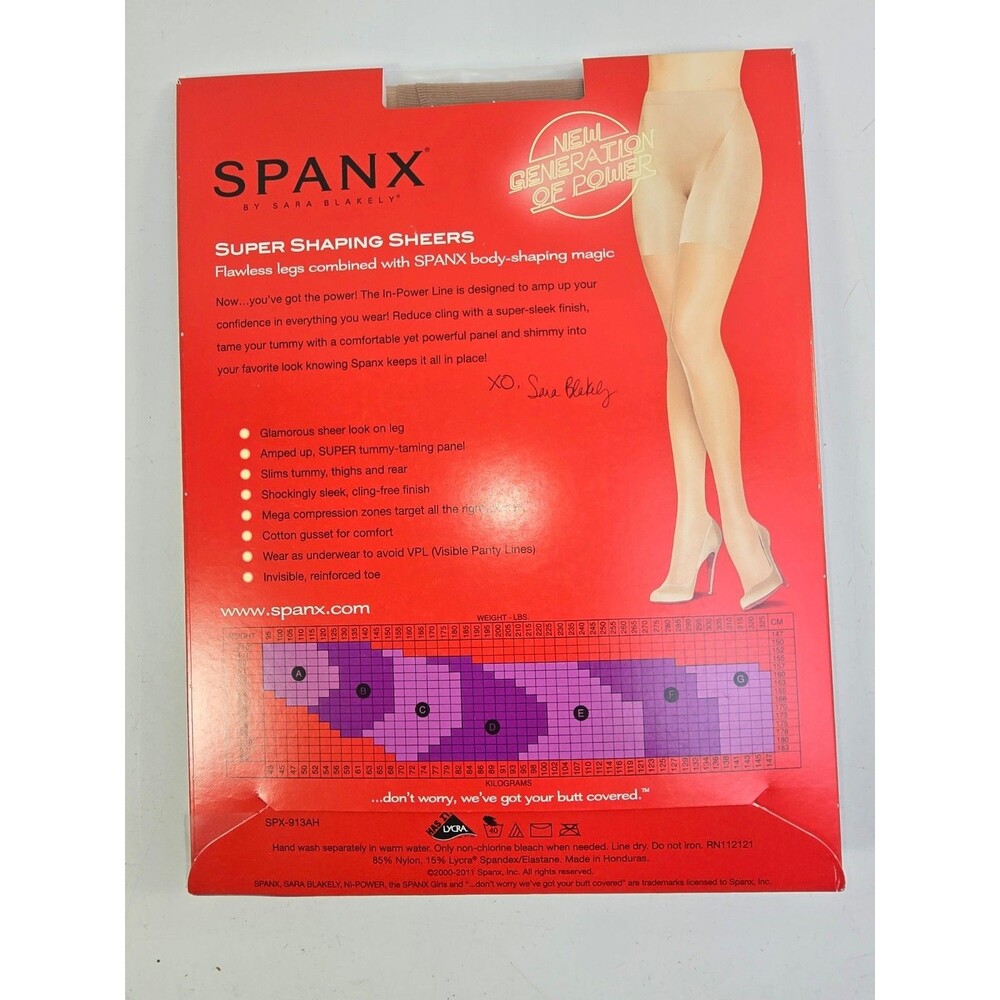 B Spanx Super Shaping Sheers Nude 1 In-Power Tummy Control Pantyhose NIB New